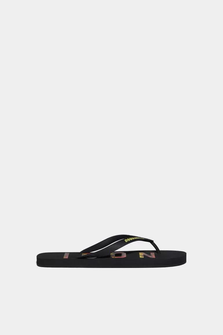 Homme Dsquared2 Tongs*Icon Sunset Flip Flops