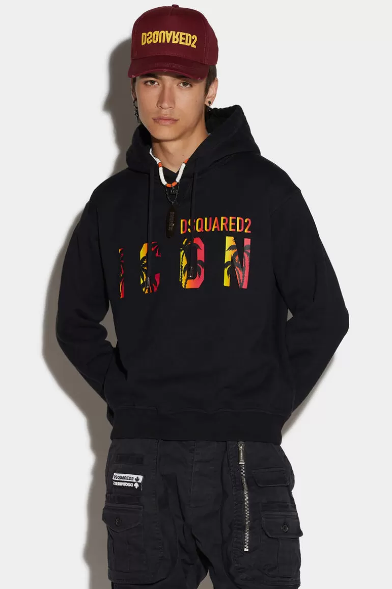 Homme Dsquared2 Sweatshirts*Icon Sunset Hoodie