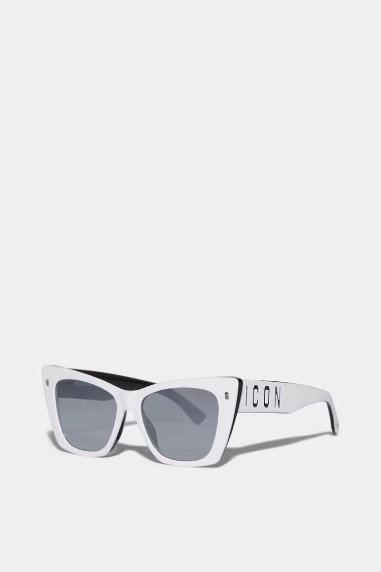 Femme Dsquared2 Lunettes*Icon White Sunglasses