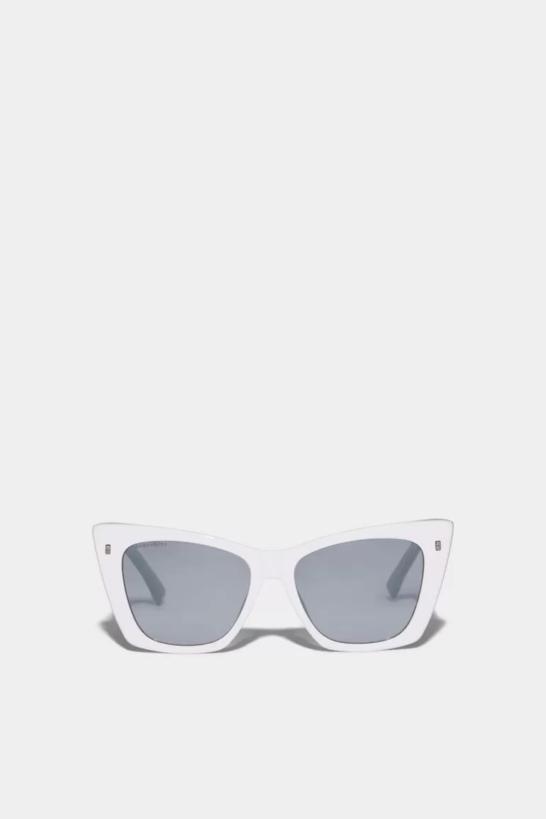 Femme Dsquared2 Lunettes*Icon White Sunglasses