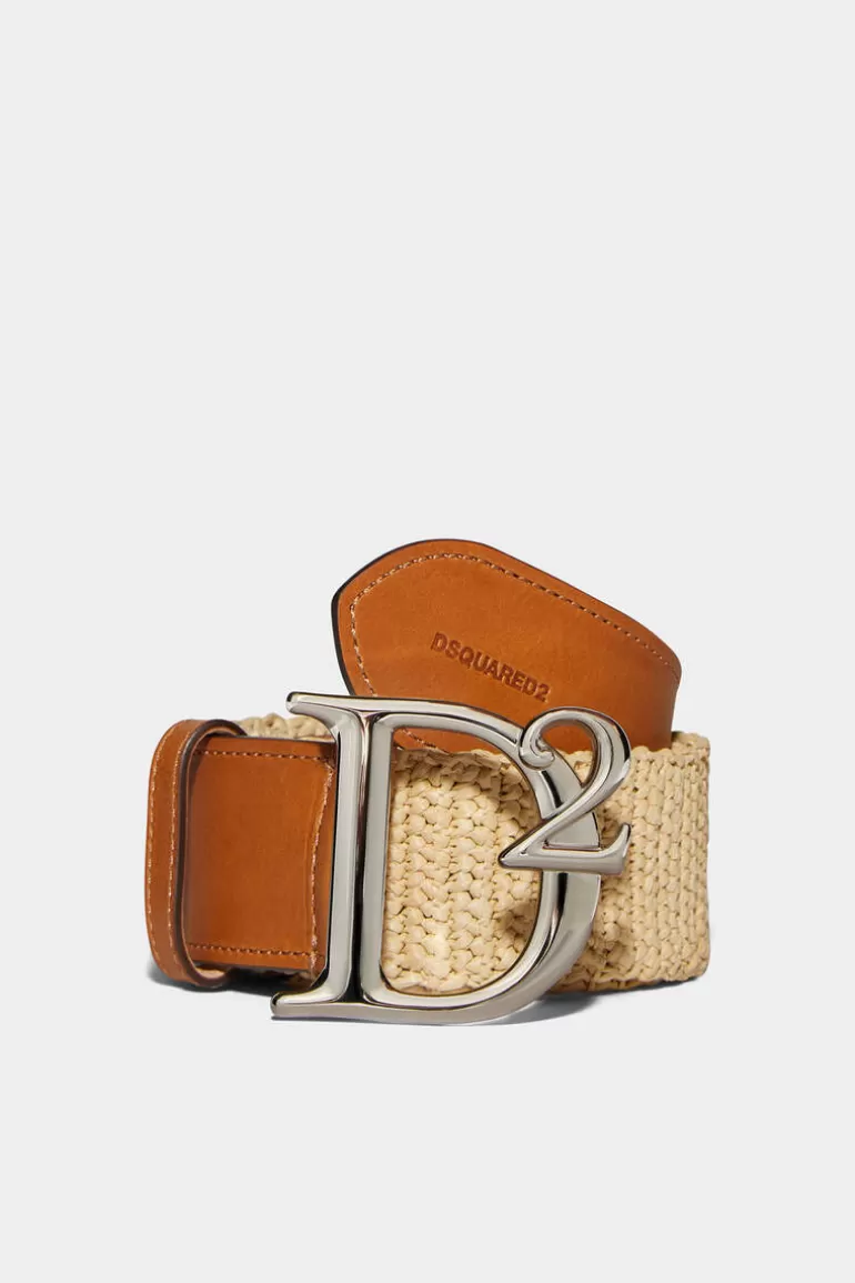 Femme Dsquared2 Ceintures*Jungle Rafia Buckle Belt