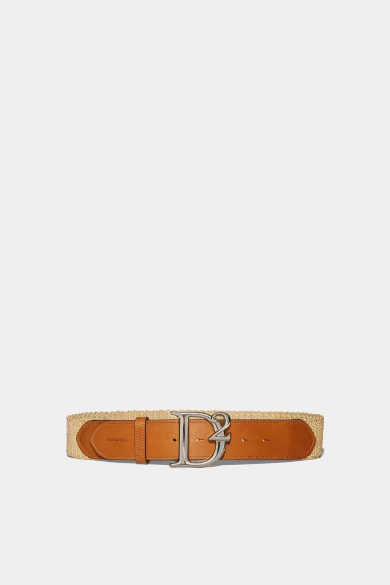 Femme Dsquared2 Ceintures*Jungle Rafia Buckle Belt