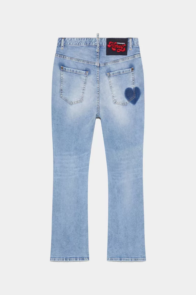 Femme Dsquared2 Jeans*Light Wash High Waist Bell Bottom Jeans