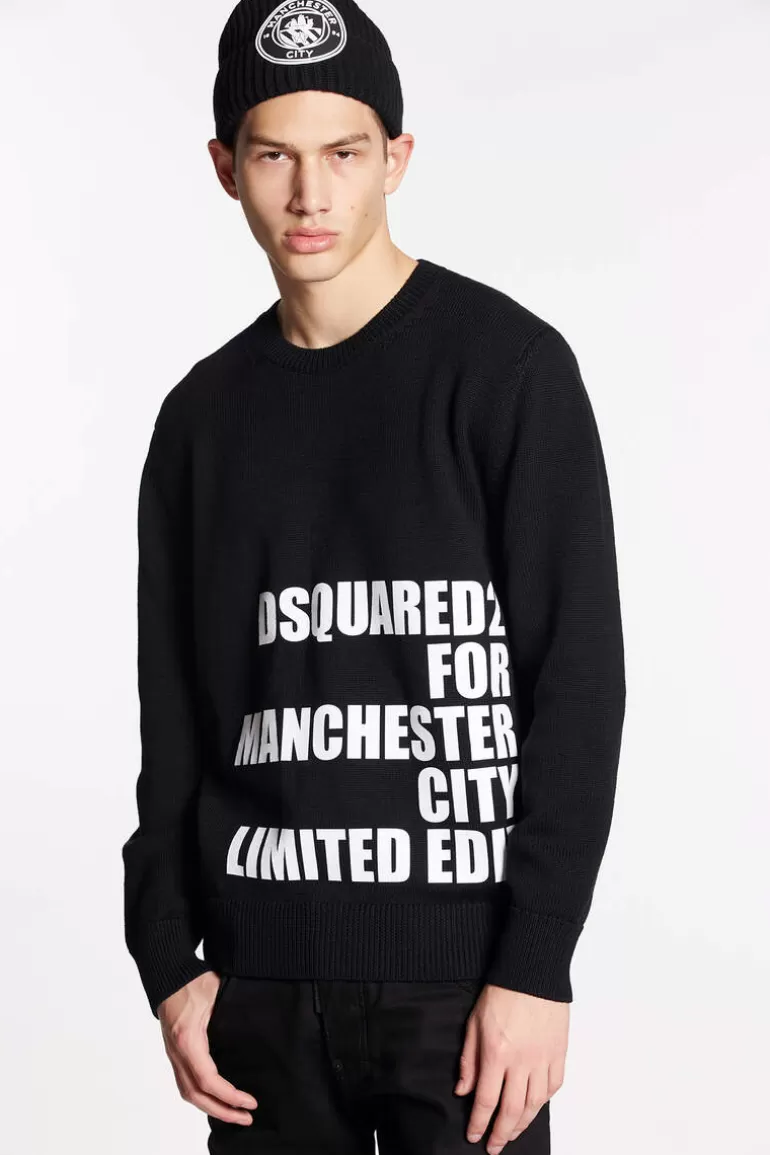 Homme Dsquared2 Tricots*Manchester City Knit