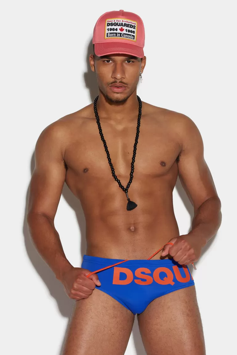 Homme Dsquared2 Mode Plage*Maxi Logo Swim Brief