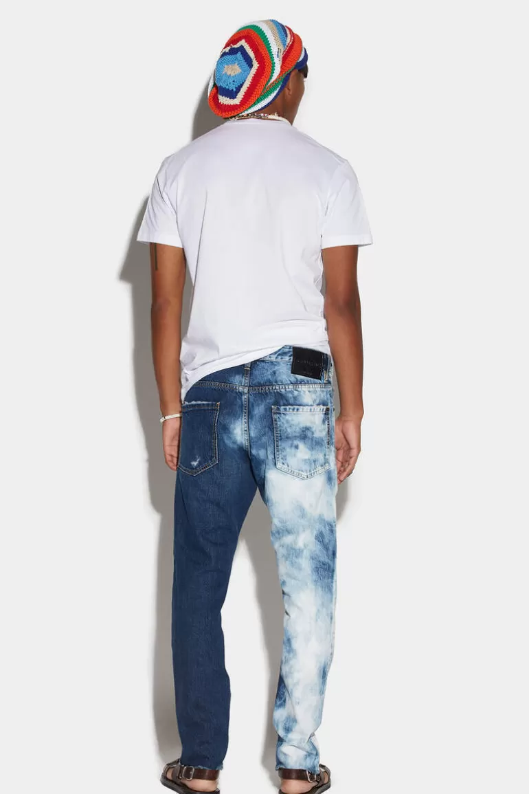 Homme Dsquared2 Jeans*Medium Night & Day Wash Cool Guy Jeans (Cropped)