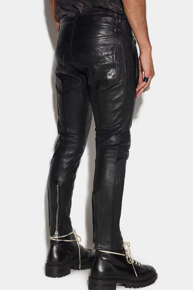 Homme Dsquared2 Pantalons*Multizip Sexy Biker Pants