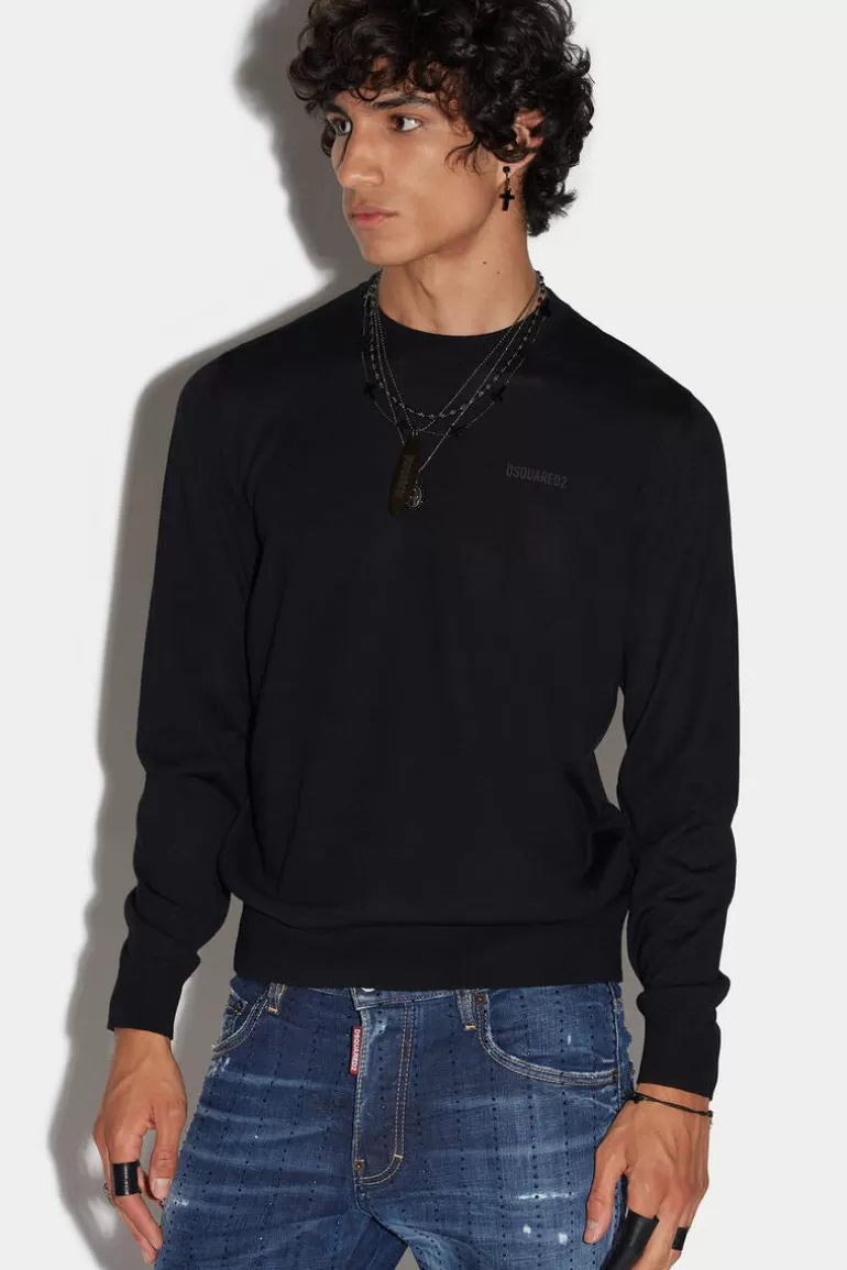 Homme Dsquared2 Tricots*Neon Roundneck Knit