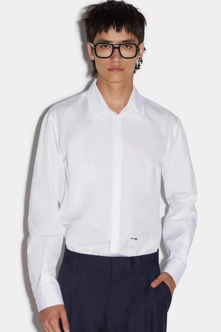 Homme Dsquared2 Chemises*New Collar Relaxed Dan Shirt