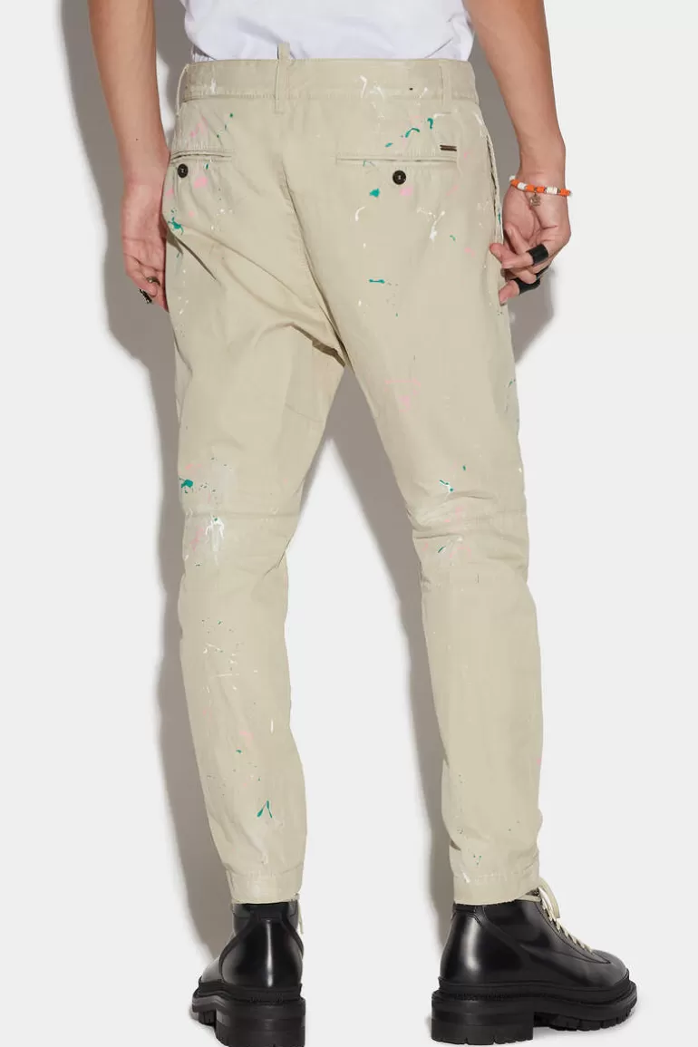 Homme Dsquared2 Pantalons*Pinky Splash Chino Pants