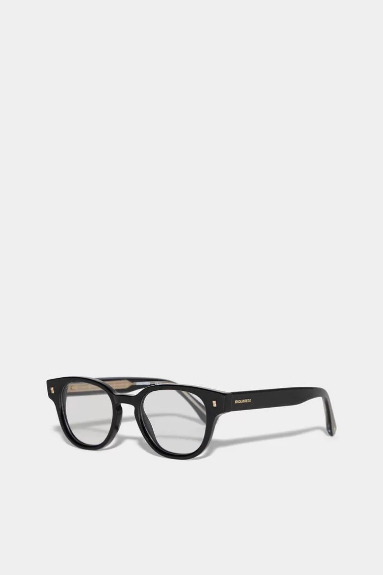 Homme Dsquared2 Lunettes*Refined Black Optical Glasses