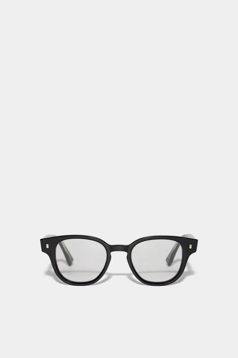 Homme Dsquared2 Lunettes*Refined Black Optical Glasses