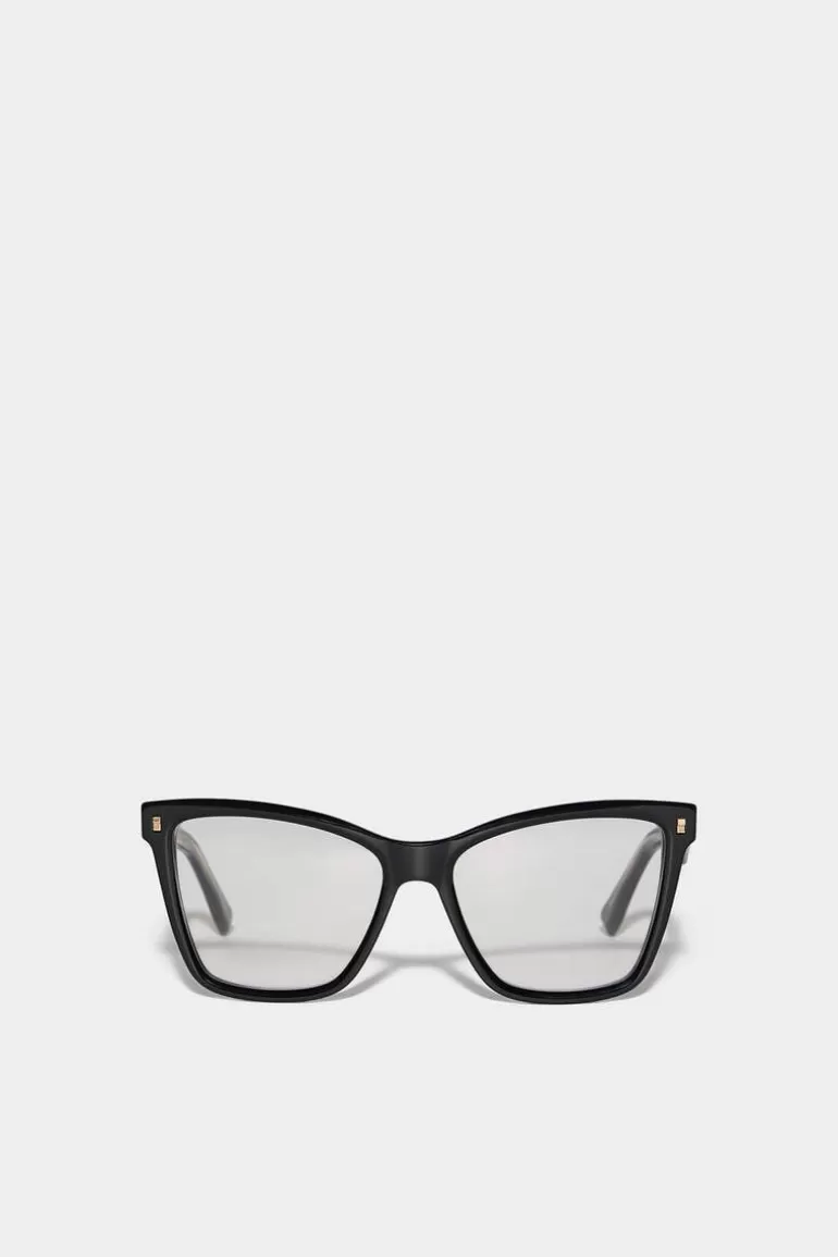 Homme Dsquared2 Lunettes*Refined Black Optical Glasses