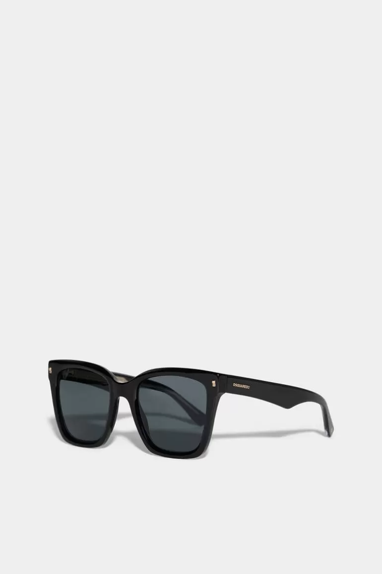 Femme Dsquared2 Lunettes*Refined Black Sunglasses