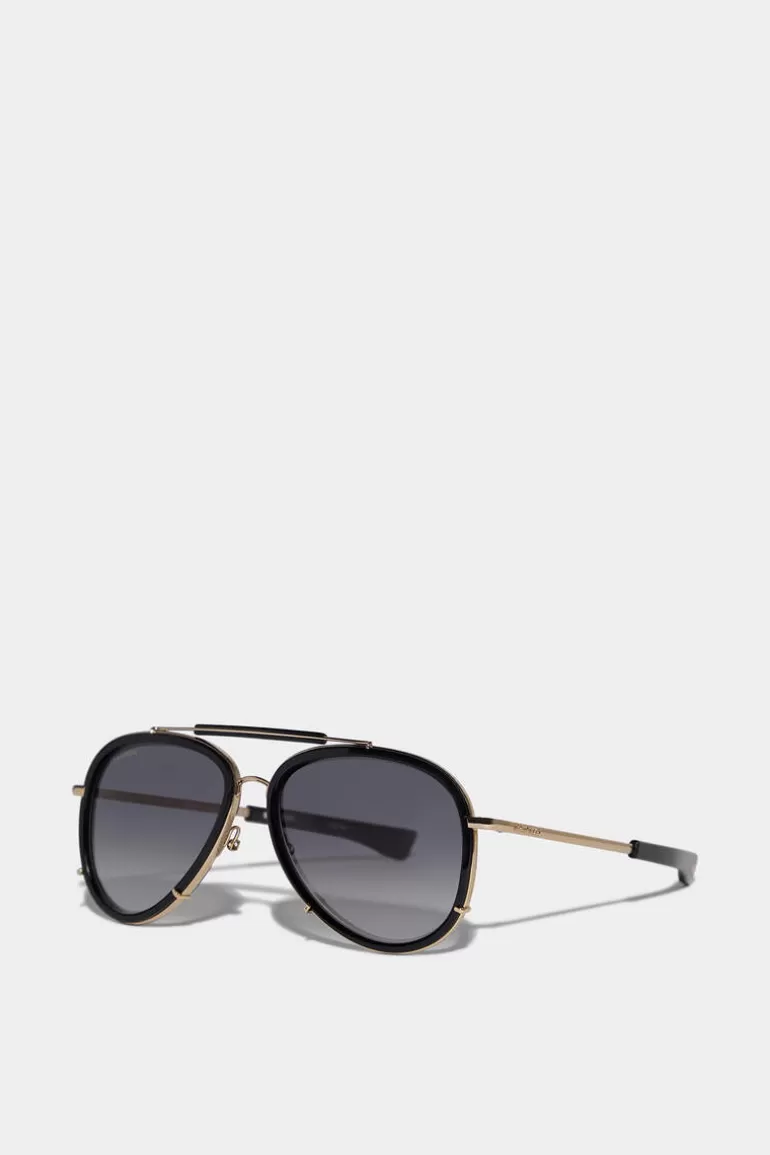 Homme Dsquared2 Lunettes*Refined Black Sunglasses