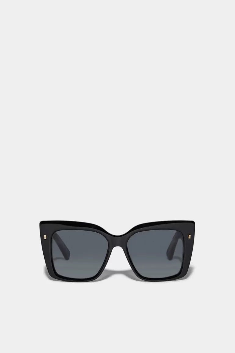 Femme Dsquared2 Lunettes*Refined Black Sunglasses