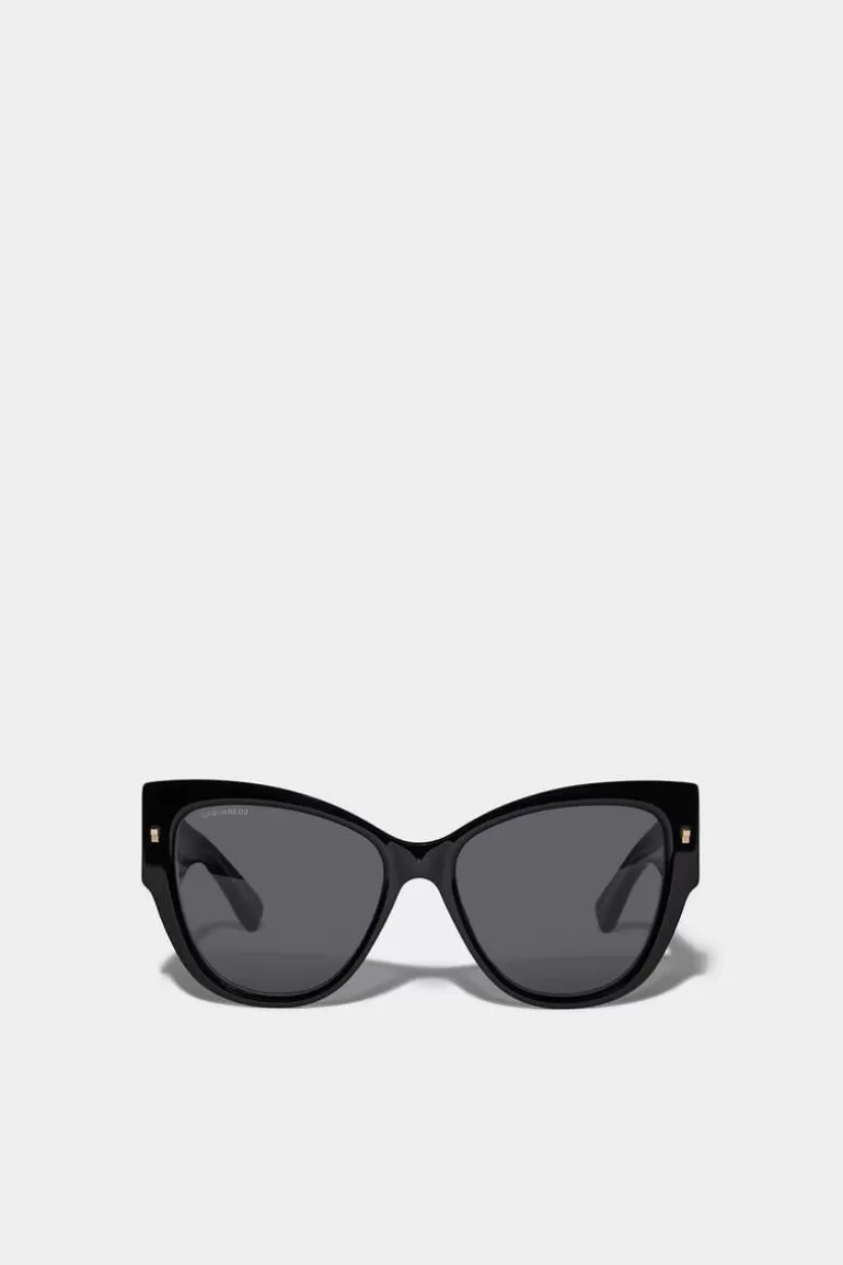 Femme Dsquared2 Lunettes*Refined Black Sunglasses