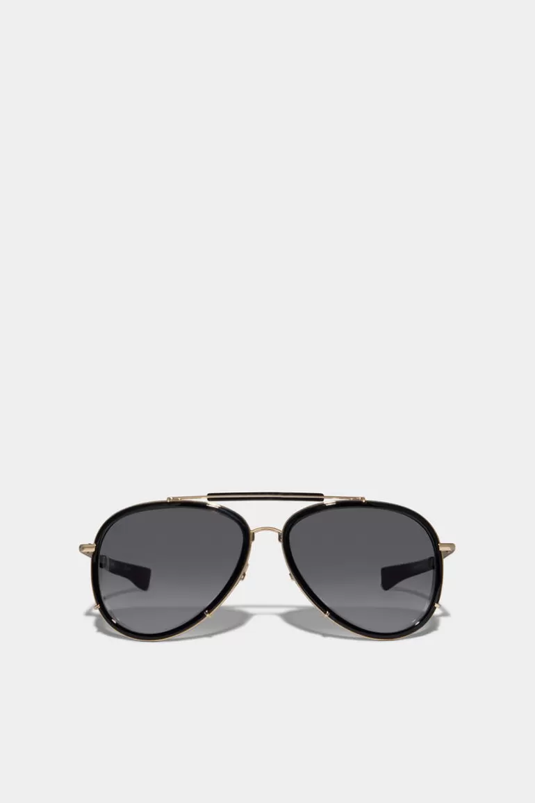 Homme Dsquared2 Lunettes*Refined Black Sunglasses