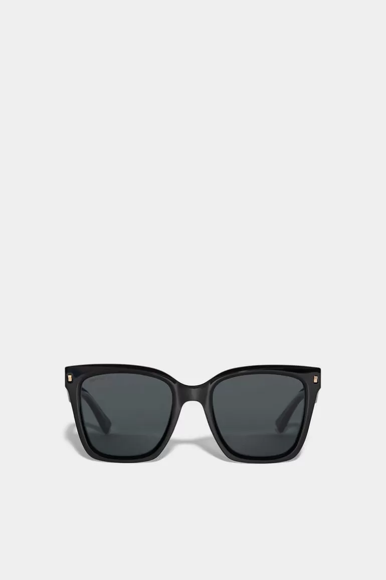 Homme Dsquared2 Lunettes*Refined Black Sunglasses