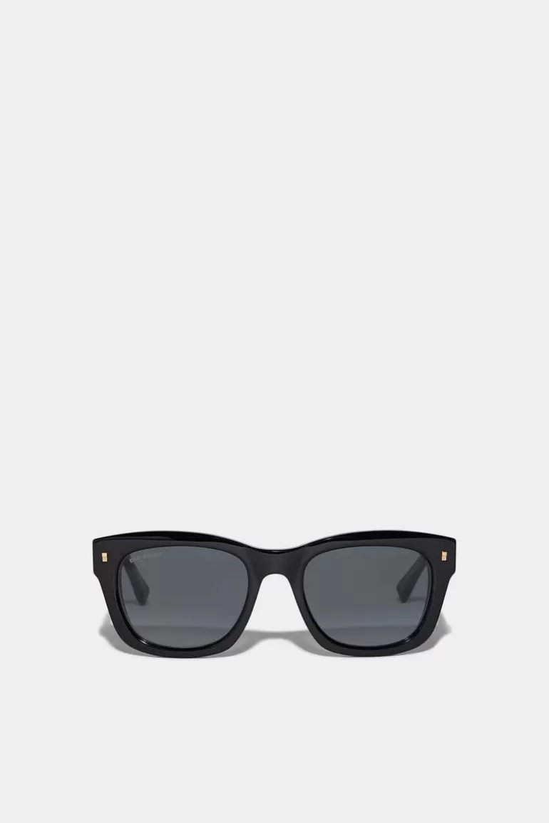 Homme Dsquared2 Lunettes*Refined Black Sunglasses