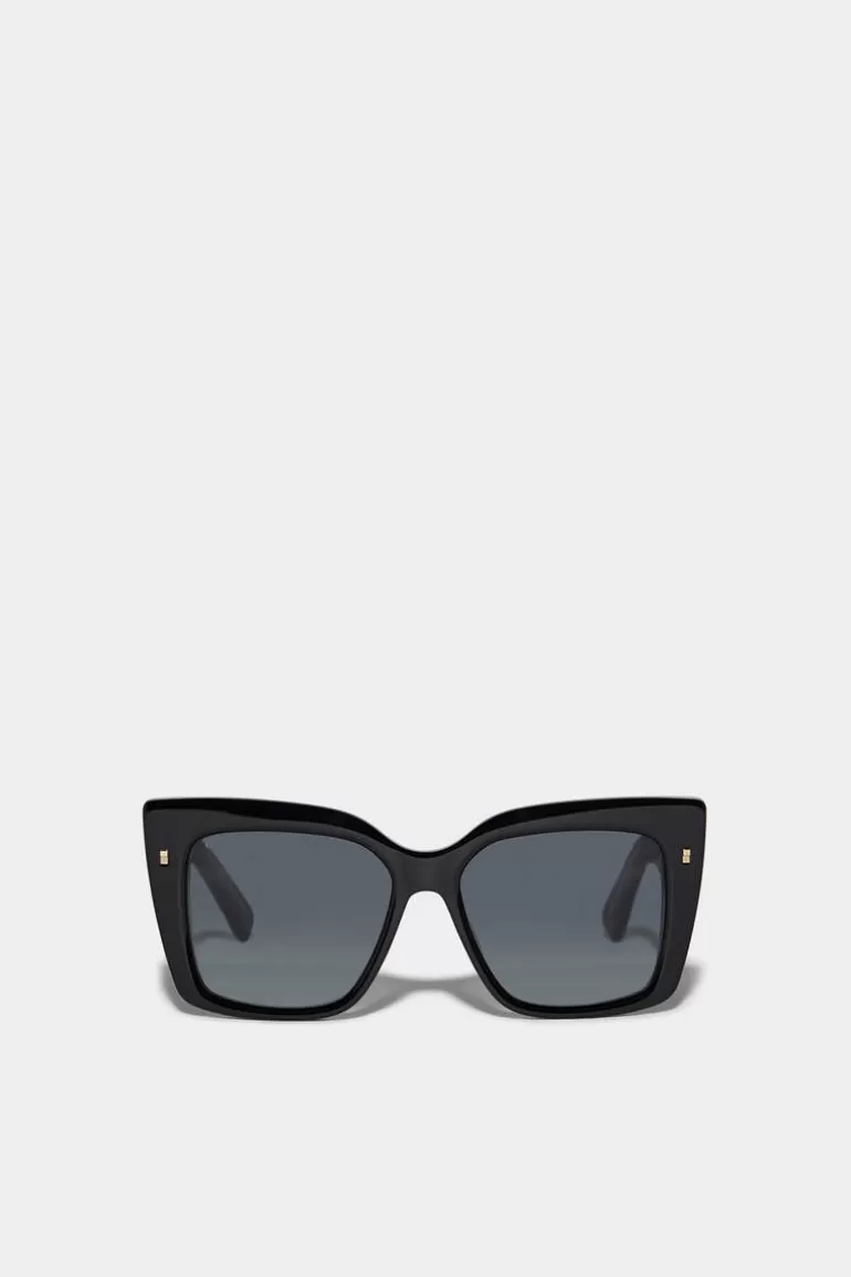 Homme Dsquared2 Lunettes*Refined Black Sunglasses