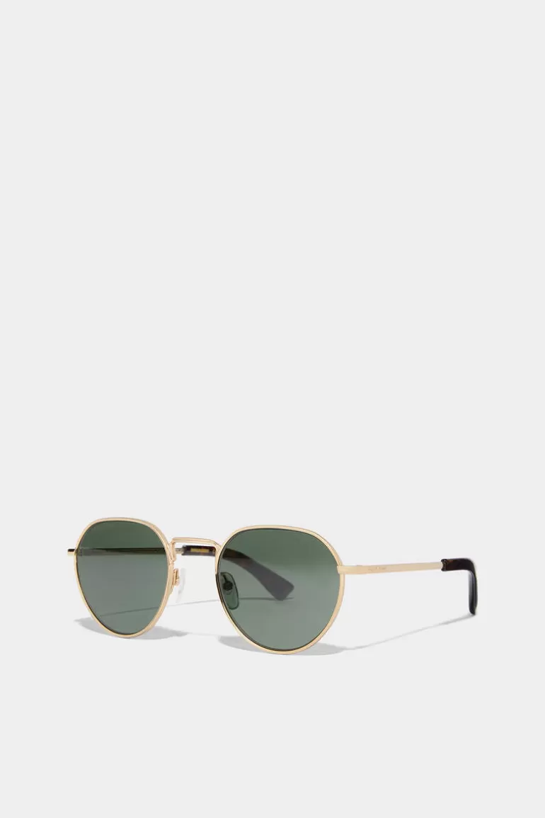 Homme Dsquared2 Lunettes*Refined Gold Havana Sunglasses