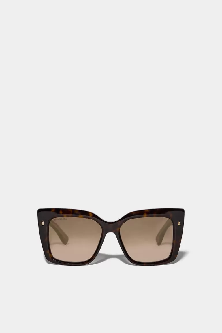 Homme Dsquared2 Lunettes*Refined Havana Sunglasses