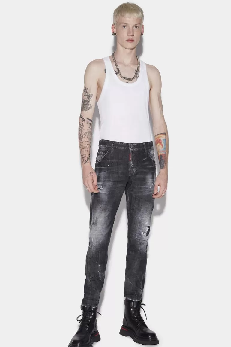 Homme Dsquared2 Jeans*Ripped Knee Wash Sexy Twist Jeans