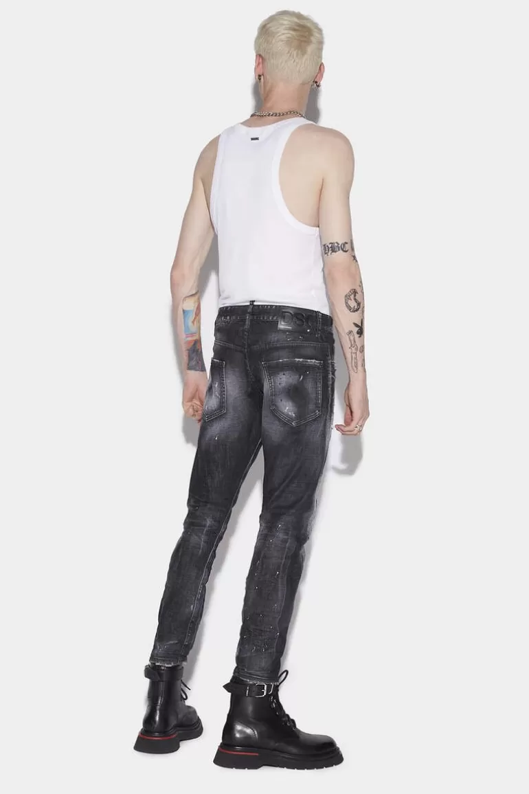 Homme Dsquared2 Jeans*Ripped Knee Wash Sexy Twist Jeans