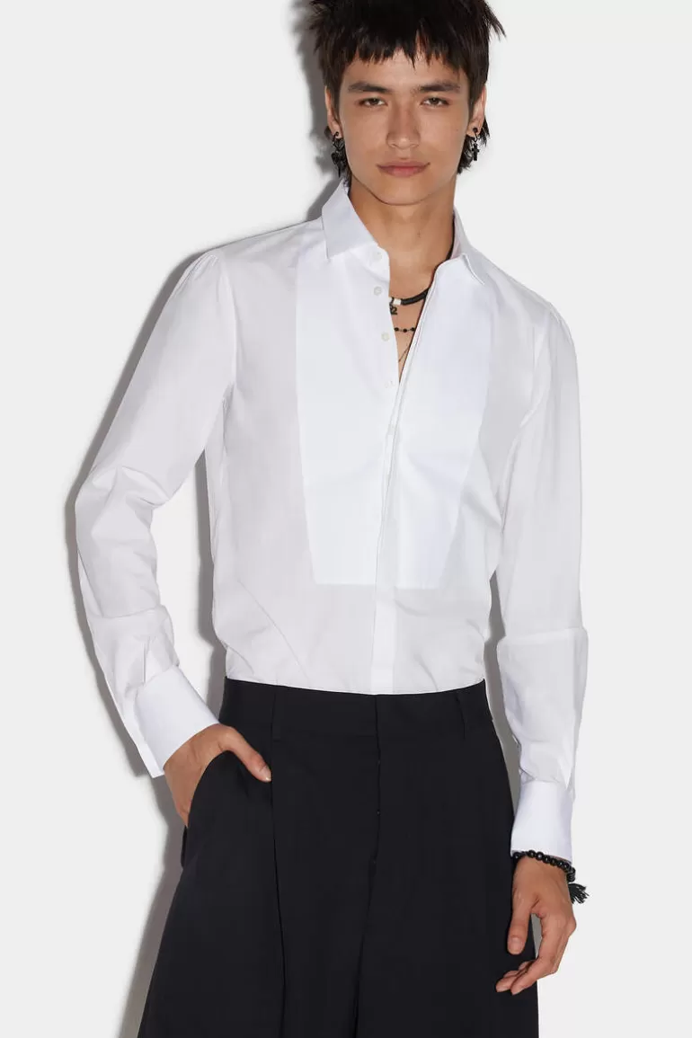 Homme Dsquared2 Chemises*Slim Fit Tux Shirt