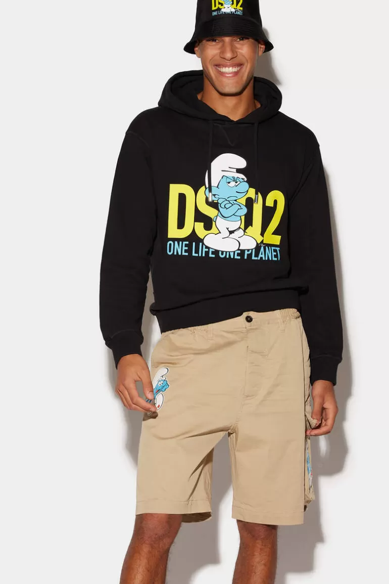 Homme Dsquared2 Sweatshirts*Smurfs Cool Sweatshirt