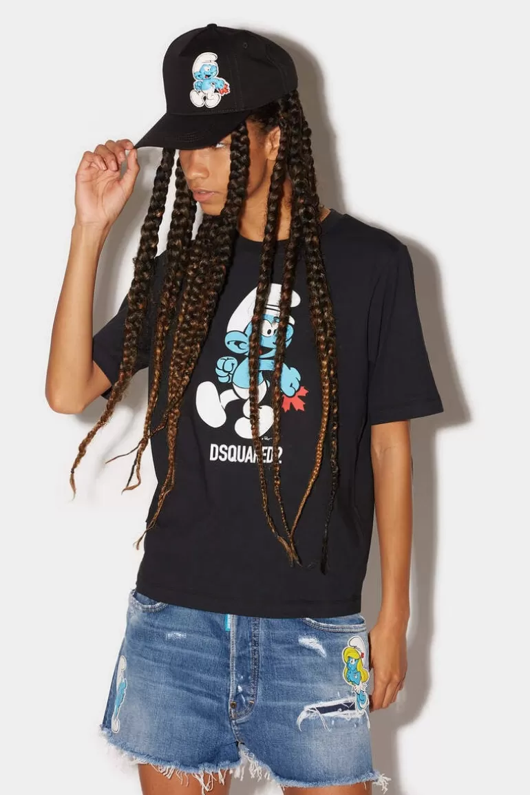 Femme Dsquared2 Tops Et T-Shirts*Smurfs Easy Tee T-Shirt