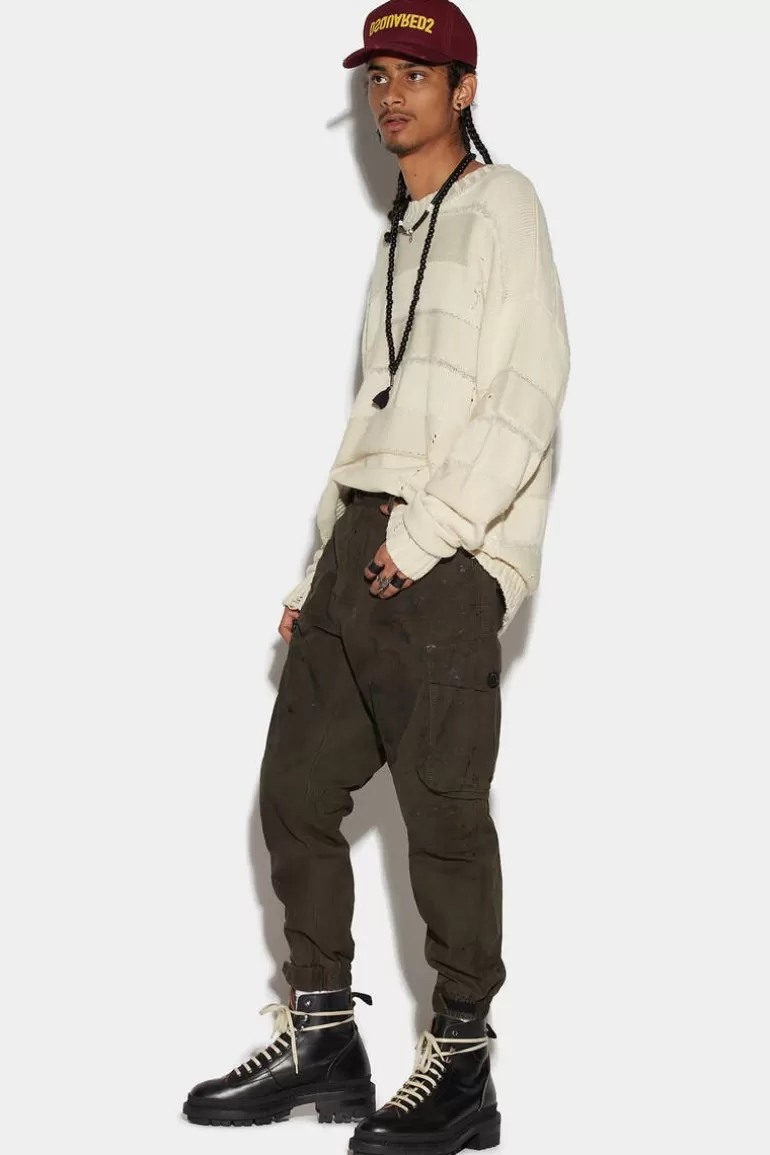 Homme Dsquared2 Pantalons*Splatter Cyprus Cargo Pants