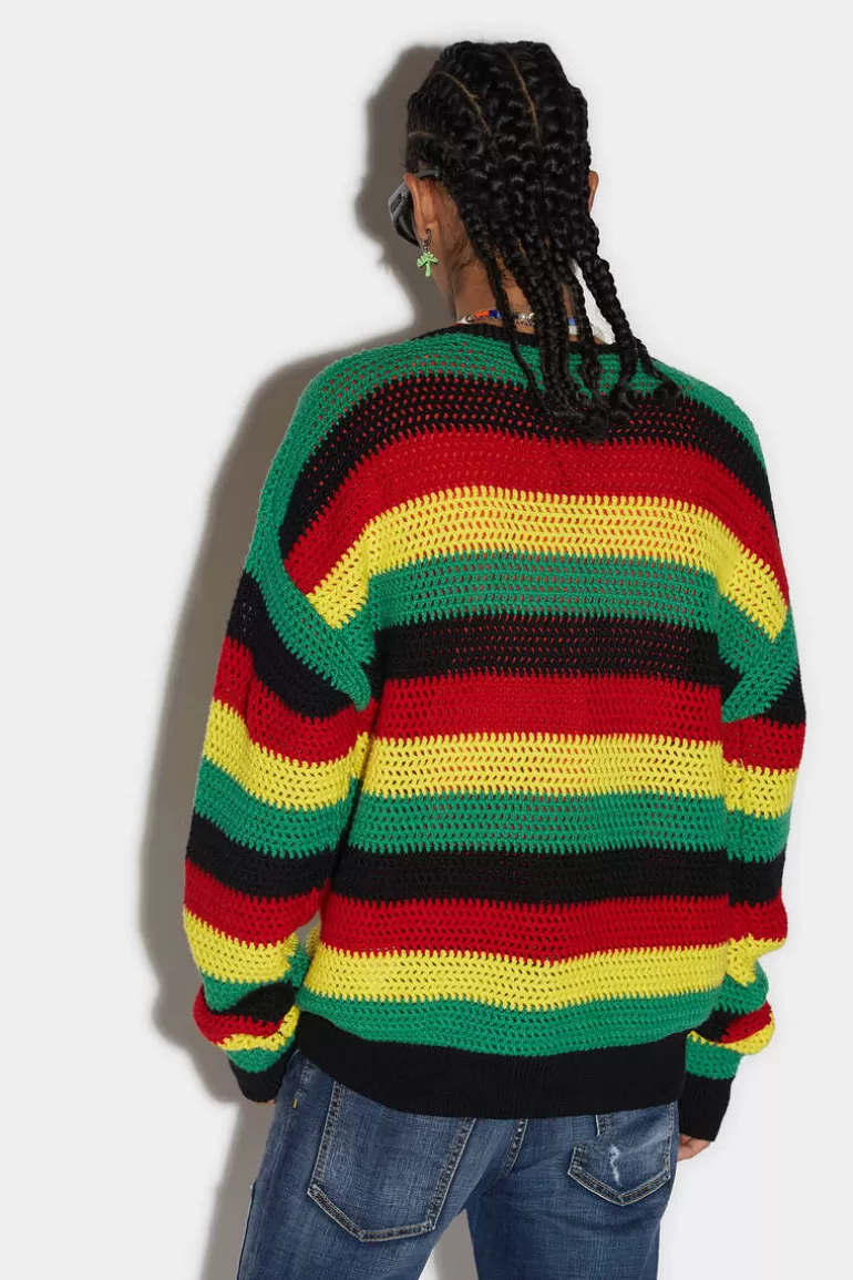 Homme Dsquared2 Tricots*Striped Sweater