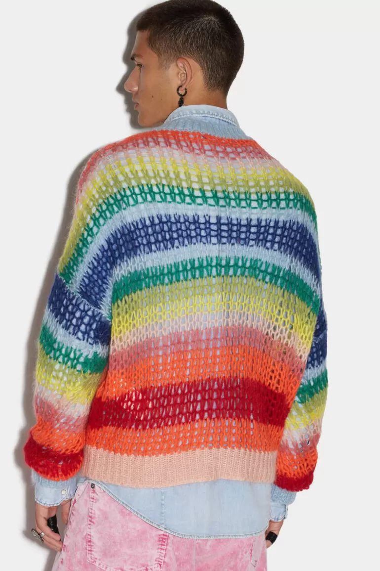 Homme Dsquared2 Tricots*Striped Sweater