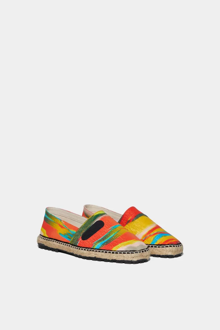 Homme Dsquared2 Chaussons*Sun Waves Camo Espadrilles