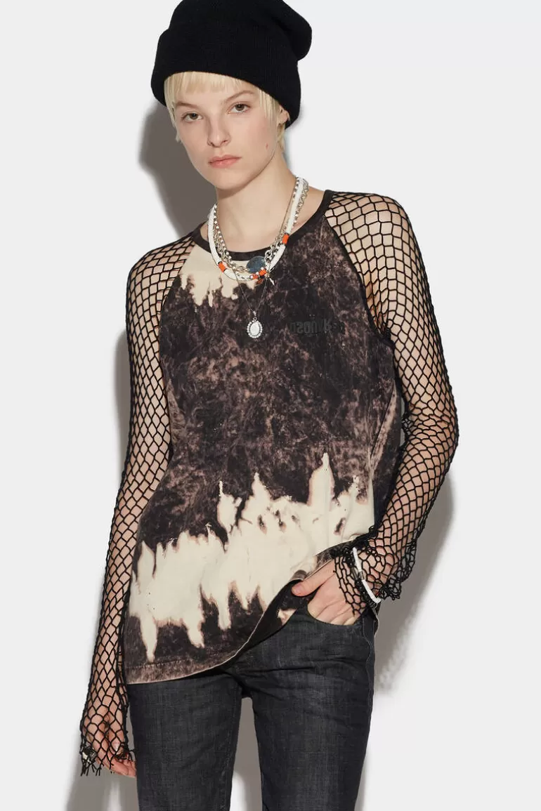 Femme Dsquared2 Tops Et T-Shirts*Tye&Dye Net T-Shirt